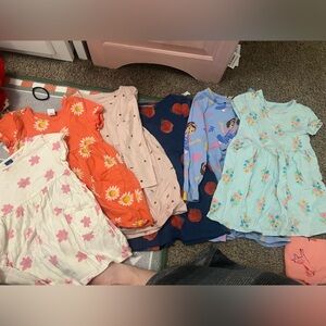 Floral and Patterned Kids Dress Set